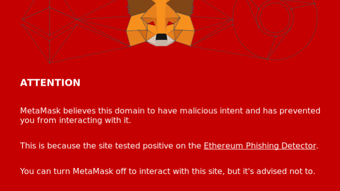 how to use metamask only the anti pishing feature