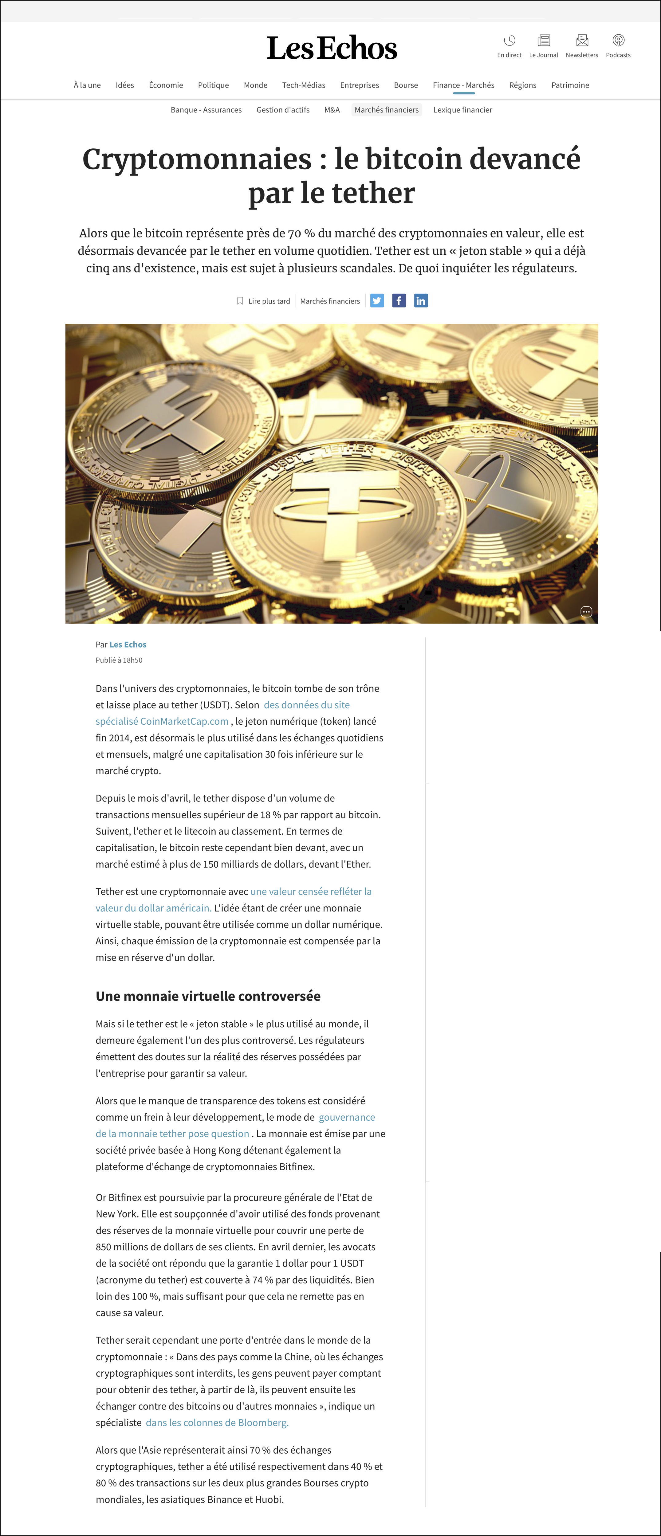 Cryptomonnaies _ le bitcoin devancé par le tether _ Les Echos.jpg