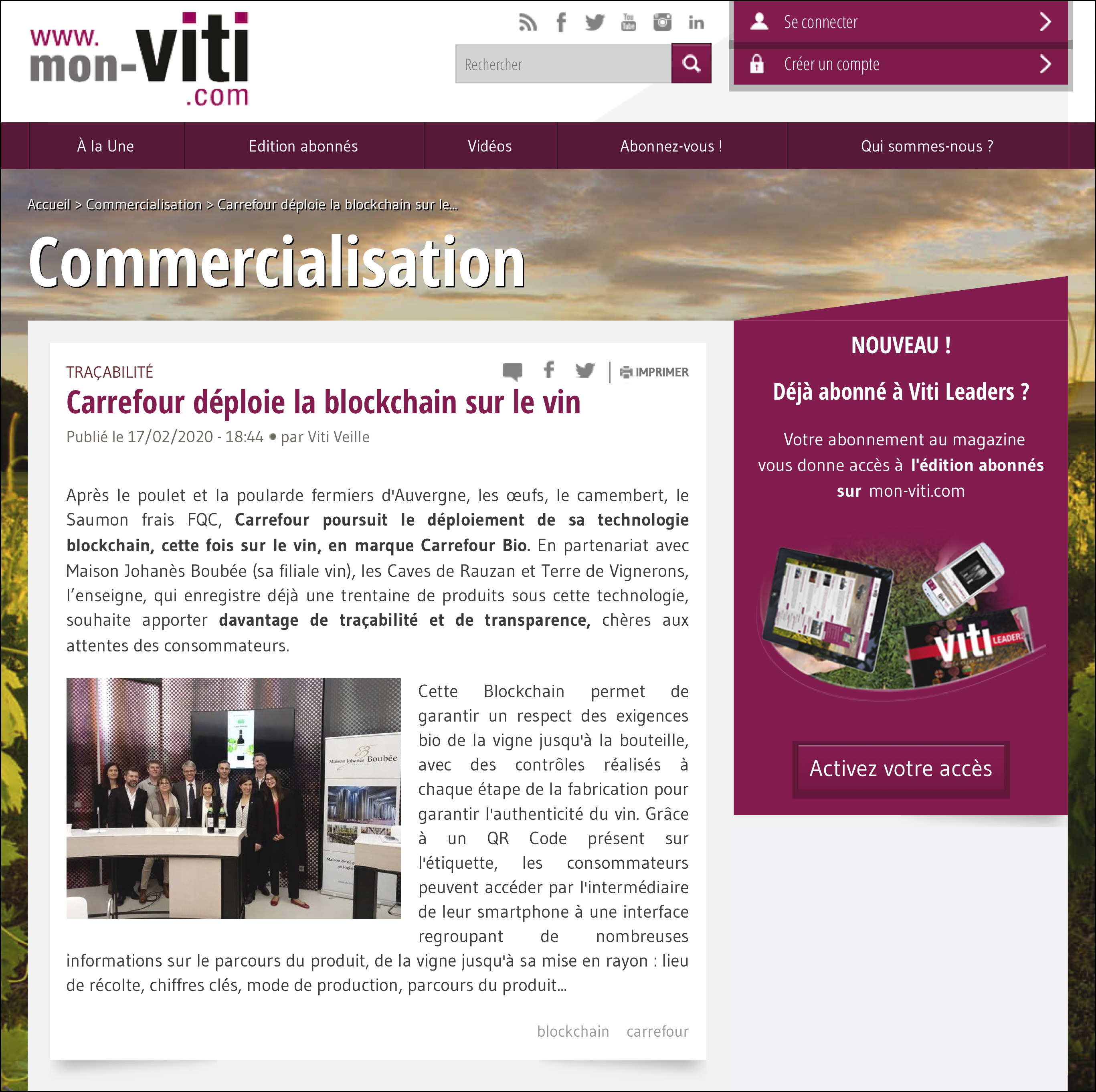 Carrefour déploie la blockchain sur le vin _ mon-ViTi.jpg