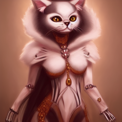 00550-252256224-(((full body))) anthropomorphic female cat skeleton white and black fur, pink nose, cute and adorable, pretty, beautiful, intric.png